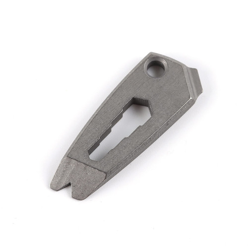 Hamans Titanium EDC Multi Tool Keychain with Wrench Screwdriver Pry Bar Function (Grey)