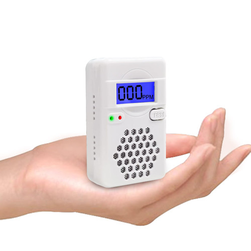 Mini Carbon Monoxide Detector Alarm with Digital LCD Display, CO Detector Alarm with Replaceable Battery,Test-Reset Button, Low Battery Indicator, Portable,complies with UL2034(Batteries NOT Included)