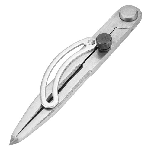 LANTRO JS Professional Compass for Geometry, 150mm Wing Leather Divider Rotating Tool, Spacing Compass Edge Creaser, Spacing Compasses Edge Area