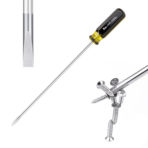 FERCAISH Slotted and Phillips Screwdriver, 15" Long Screwdriver Set - Flat Blade Screwdriver, High Strength Magnetic Screwdriver
