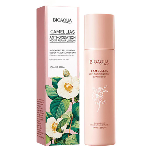 BIOAQUA Camellias Anti-Oxidation Moisturizing Repair Lotion Rejuvenation Deep Nourish Smoothing Skin Care 100ml / 3.38fl.oz BIOAQUA Camellias Anti-Oxidation Moisturizing Repair Lotion Rejuvenation Deep Nourish Smoothing Skin Care 100ml / 3.38fl.oz