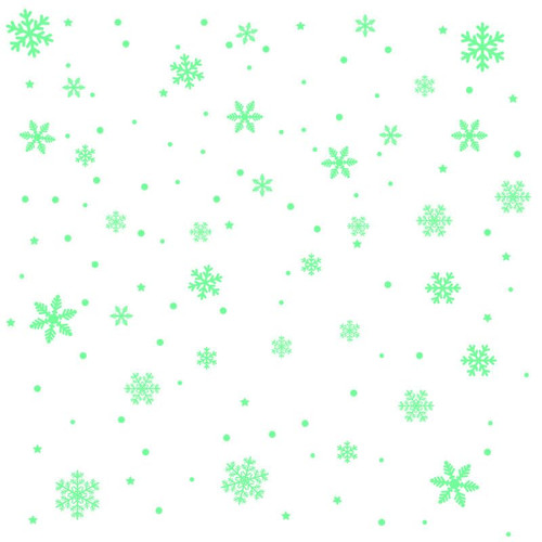 126PCS Glow in The Dark Snowflake Window Clings, Glass Window Snowflake Decals, Non-Adhesive Stickers, Static Stickers, Christmas Stickers for Children's Room Decoration Christmas Decoration(Glowing)