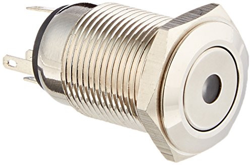 Uxcell DC 12V SPDT Momentary Light Stainless Steel Push Button Switch