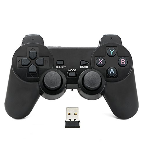 QUMOX 2.4GHz Wireless Gamepad Joystick Joypad Game Controller for PC (Can't Support win10)