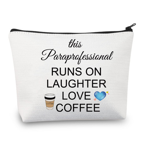 CMNIM Paraprofessional Gifts Makeup Bag Para Appreciation Gifts Funny Paraprofessional Cosmetic Bag Para Teacher Gifts (Paraprofessional Bag)