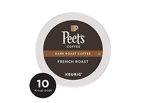 Peet's Coffee French Roast Dark Roast Coffee K-Cup Coffee Pods (10 Count)