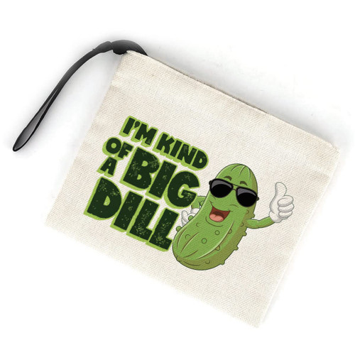 Jztco Pickle Gifts Funny Pickle Cosmetic Bag Vegetarian Gift Dill Pickles Gift Food Cucumber Lover Gift Pickle Lover Gift Birthday Christmas Gifts for Women Female Makeup Bag