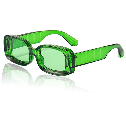 Mriendao Green Sunglasses for Women Men Retro 90s Rectangle Green Sun Glasses Shades Trendy Chunky Thick Y2k Square Frame Mriendao Green Sunglasses for Women Men Retro 90s Rectangle Green Sun Glasses Shades Trendy Chunky Thick Y2k Square Frame