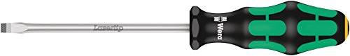 Wera 05007620001 Kraftform Plus 334 Slotted Screwdriver, Lasertip, 6mm Head, 5" Blade Length