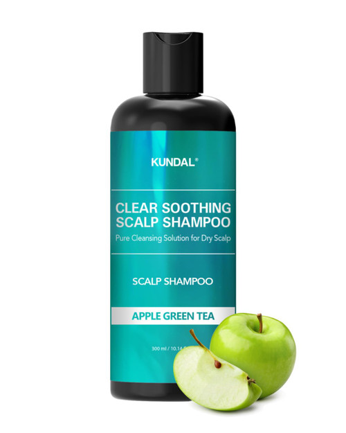 Kundal Pro Deep Cleansing Anti-Dandruff & Oily Scalp Shampoo - Sensitivity Care, Reduce Flakes, Relieves Itchiness & Scalp Irritation, Scalp Clarifying, Remove Excess Oil (Apple Green Tea) 10.14 Fl Oz