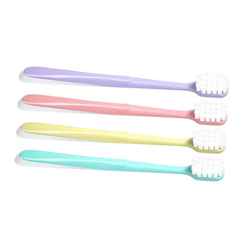 KALLORY 4pcs Soft Cotton Toothbrush Set Nylon Toothbrush Gums Toothbrush 3 Sided Toothbrush Soft- Bristle Toothbrush Teeth Toothbrush Oral Soft Fur Clean Child Box KALLORY 4pcs Soft Cotton Toothbrush Set Nylon Toothbrush Gums Toothbrush 3 Sided Toothbrush Soft- Bristle Toothbrush Teeth Toothbrush Oral Soft Fur Clean Child Box