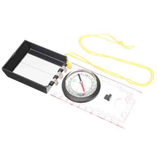 Kisangel Travel Ruler Compass Portable Compass Outdoor Survival Compass multitools Compass for Reading Advanced Scout Compass Survival Navigation Tool Gift Travel Pocket Magnetic Ruler