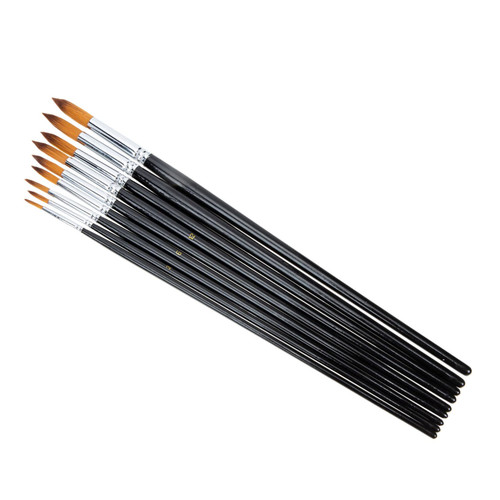 SEWACC 9pcs Brush Set Bulk Paint Brushes Black Suit Hair Brush Set Paint Brush Set Oil Paint Brushes Acrylic Nylon Black Oil Painting Brush Paintbrushes Student Paintbrush Major Africa