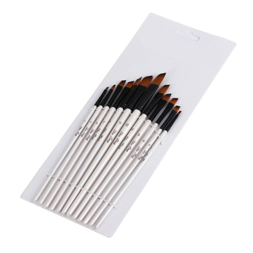 EXCEART 12pcs Kids Paint Brush Kids Suits Paint Brushes for Kids Wood Fine Paint Brush Child Watercolor Brush Painting Drawing Art Supplies Painting Brushes Paintbrush Oil Paint Brush Set