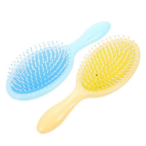 Mipcase 2pcs Comb Straightening Brush Blow Dryer Hair Brush Massage Hair Brush Hair Dryer Brush Hair Brush with Handle Brush for Curly Hair Travel Abs Scalp Hair Comb