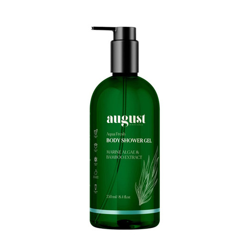 August Bioscience Body Shower Gel with Marine algae & Bamboo extract 8.4 Fl Oz (250 ml), Moisturizing Low Foam Shower Gel, Body Wash for Men and Women August Bioscience Body Shower Gel with Marine algae & Bamboo extract 8.4 Fl Oz (250 ml), Moisturizing Low Foam Shower Gel, Body Wash for Men and Women