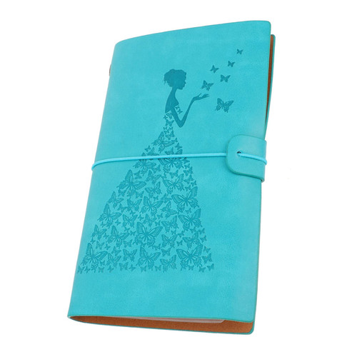 MAGICLULU Butterfly Lovers Ledger Blank Notepad Blank Journal Leather Journals Notebook Journal Rustic Notebook Leather Cover Notebook Student Diary Book Journal Book Writing Book Paper