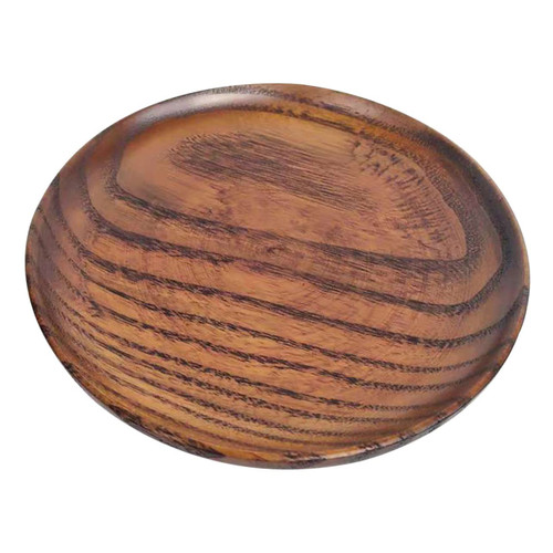 GRIRIW Wooden Dessert Plate Cake Plate Snack Bread Platter Cheese Serving Bowl Salad Fruit Food Dish Breakfast Serving Trays Appetizer Bowl Cheese Serving Plates Multifunction Japan