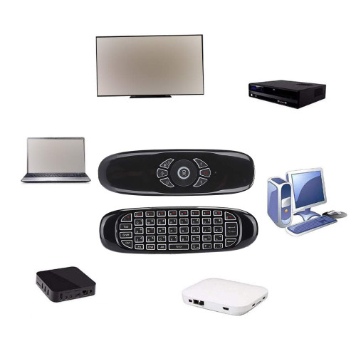 YOUTHINK Air C120 USB 2.4G Motion Sensing Air Fly Remote Mouse Keyboard with Colorful Backlight