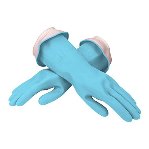 TOP VACUUM PARTS Replacement Part For Casabella Waterblock Cleaning Gloves Latex Blue, Large # compare to part 46104