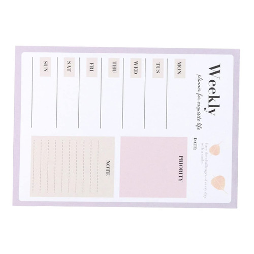 Ciieeo Notebook Weekly Schedule Weekly Plan Notepad Tear off Weekly Planner Weekly Paper Tear off Planner Weekly Planners Pad Note Pad Agenda Book Double Offset Paper Office Multifunction