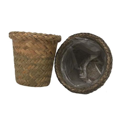 VINTORKY 2pcs Seagrass Woven Planter Woven Plant Basket Jute Hanging Flower Pot Woven Seagrass Basket Flower pots Outdoor Seagrass Storage Baskets Mini vase Country Style Seedling Pot Straw VINTORKY 2pcs Seagrass Woven Planter Woven Plant Basket Jute Hanging Flower Pot Woven Seagrass Basket Flower pots Outdoor Seagrass Storage Baskets Mini vase Country Style Seedling Pot Straw