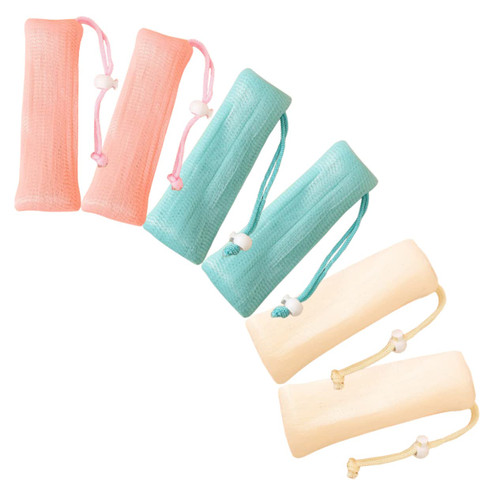 MERRYHAPY 6pcs Soap Bag Foaming Net Bar Soap Scrubber Pouch Bubble Mesh Bags Soap Bags Mesh Soap Saver Pouch Bath Soap Liquid Mesh Soap Saving Pouches or Multi-layer Preservation Bag