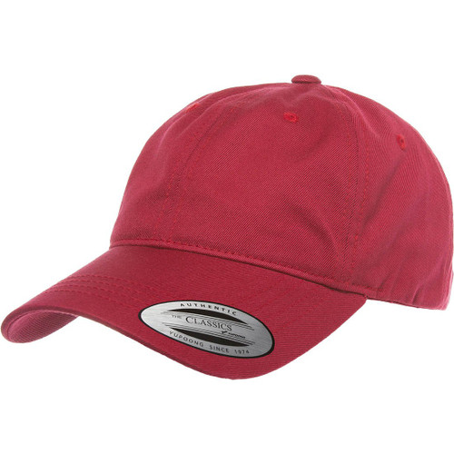 Flexfit/Yupoong 6245CM Low Profile Cotton Twill (Dad Cap) (Cranberry)