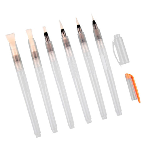 SEWACC 6pcs Water Coloring Brush Kits Paint Brushes for Painting Brushes Suit Watercolor Markers for Adults Watercolor Paint Pens Drawing Pen Hand Painting Brush Aldult Painting Pen