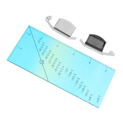 1 Set Sewing Resistance Gauge Magnetic Tool Quilting Tools Seam Guide Ruler Patchwork Ruler Seam Guide Seam Gauge for Sewing Machine Sew Allowance Rulers Sewing Measure Tool Hem