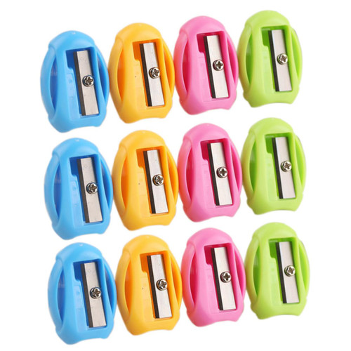 Operitacx 24pcs Pencil Sharpener Pencil Sharpener Mini Sharpener Single Holes Sharpener Fun Study Manual Pencil Sharpener Stationery for Kid Plastic Student Hand Crank Small Pencil Sharpener