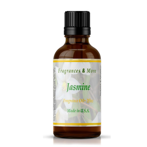 Fragrances & More - Jasmine Fragrance Oil for Candle Making 2 oz. (60ml) Candle Scents for Candle Making. Scented Oil for Home. Essential Oils for Soap Making. Aromatherapy Oils.