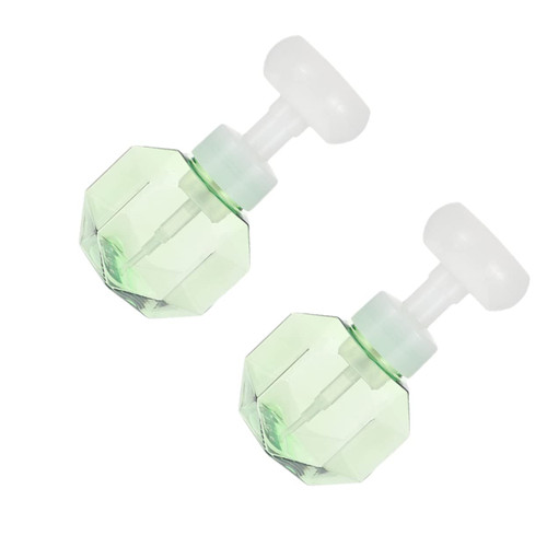 FOMIYES 2pcs Flower Sparkling Bottle Soap Bottle Milk Liquid Foam Maker Face Wash Bubble Maker Facial Bubble Tool Bubbling Tools Subject Petg Empty Bottle Portable Travel