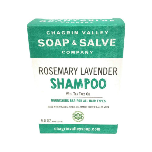 Organic Natural Shampoo Bar - Rosemary Lavender - Chagrin Valley Soap & Salve (1 Bar) Organic Natural Shampoo Bar - Rosemary Lavender - Chagrin Valley Soap & Salve (1 Bar)