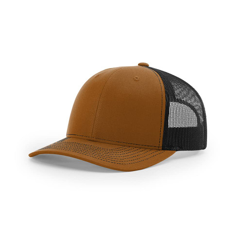 Richardson 112 Structured Classic Trucker Snapback (Caramel/Black)