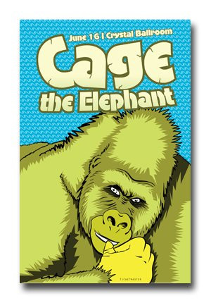Cage the Elephant Poster - Concert Promo 11x17 CTE Melophobia Tour Gorilla