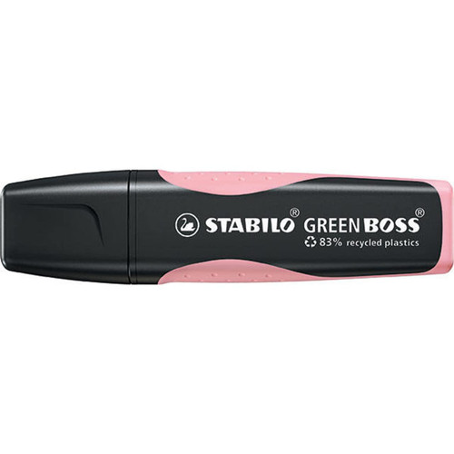 STABILO Green Boss Pastel Environmentally Friendly Highlighter Pen Rose Blush