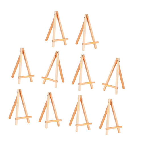 COHEALI 10pcs Desk Display Easel Table Easel Tabletop Art Easel Card Easel Stand Small Easel Stand Photo Display Easel Artist Wood Easel Wood Craft Easel Business Mini Wooden Child Deck