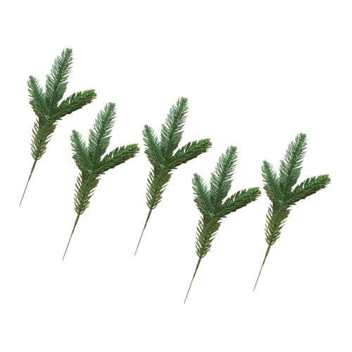 Amosfun 10 Pcs Fake Evergreen Artificial Pines for Christmas Tree Pine Branches for Decorating Pine Picks Pine Leaves Pine Needles Props Artificial Pine Tree Green Pine Needle Branches