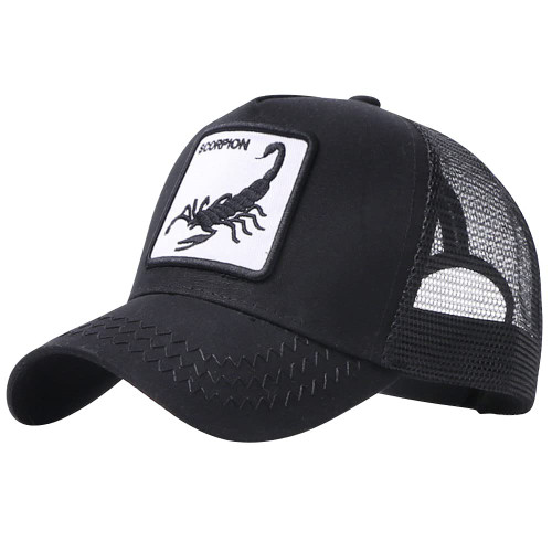 Unisex Animal Mesh Trucker Hat Adjustable Snapback Square Patch Baseball Caps,Color#A Unisex Animal Mesh Trucker Hat Adjustable Snapback Square Patch Baseball Caps,Color#A