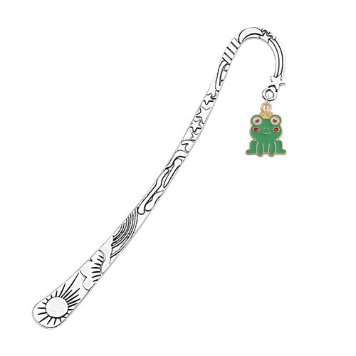 MYOSPARK Frog Bookmark Frogs Lover Gift Animal Bookmarks Gifts for Book Lovers Inspirational Gifts for Kids (Frog Bookmark)