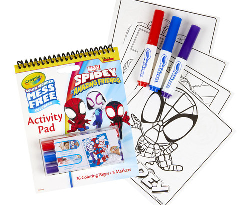 Crayola Color Wonder Activity Pad, Spiderman Coloring Pages & Mess Free Mini Markers, Gift