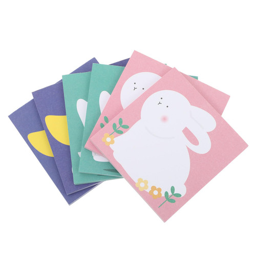 NOLITOY 6pcs Animal Note Paper Pet Stickers Mini Notepad Korean Stickers Sticky Page Markers Bookmark Notes Message Memo Pads Small Lovely Note Pad Memo Sticky Creative Cartoon