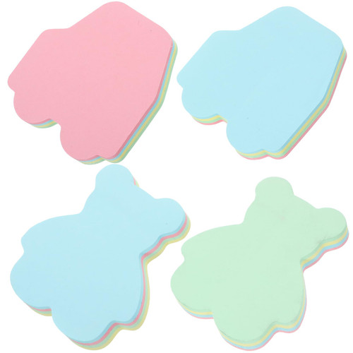 OHPHCALL 6pcs Post Stickies Notes Notepads Stickies self-Stick Notes Shape Rainbow Note Tree Star Paper Notes Stickers Color Stickers memo pad Notebook Writing Board Office