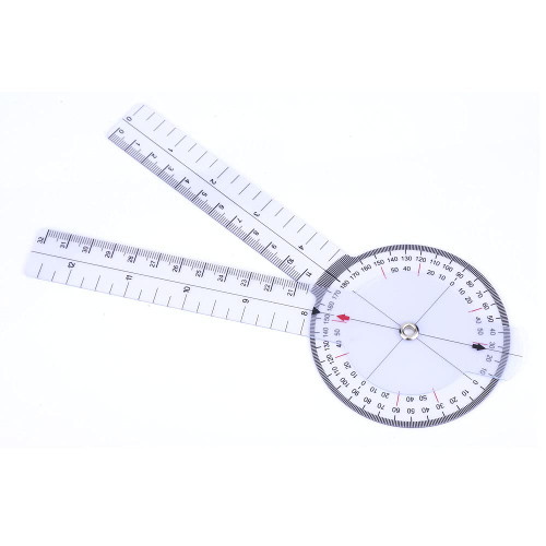 Medical Spinal Goniometer 360 Degree Protractor Angle Ruler Spinal Finger Goniometer Protractor Ruler Measuring Range 6 8 Construction Protractors (Set 1)