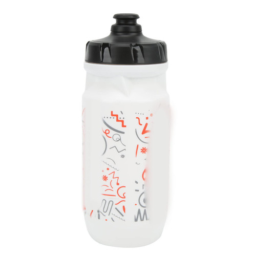 BORDSTRACT Sports Water Bottle, 550ml/18oz BPA Free Plastic Squeeze Water Bottle, Leak Proof Water Bottles Fits Bike Bottle Holder for Cycling Gym Hiking Traveling (White)