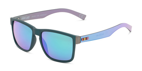 Foster Grant Sun Luv Seize The Moment Square Sunglasses, Matte Metallic Teal, 55mm,10260199.COM