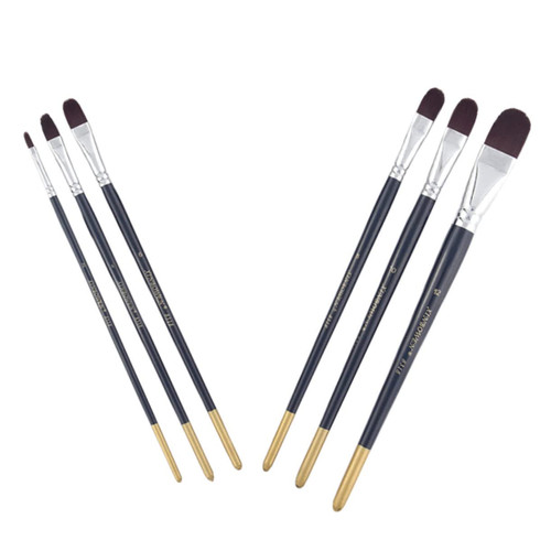SEWACC 6pcs Watercolor Brush Wooden Paint Watercolor Oil Brush Synthetic Paint Brush Oil Brushes Art Paint Brush Kids Kits Watercolor Paintbrush Painting Oil Advanced Acrylic Brush Travel