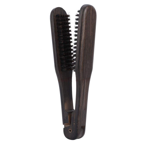 Clamp Hair Brush, Professional Wooden Hairdressing Comb,Comb Double Hair Straightener Comb with Double Brushes - Anti Static and High Temperature Hair Straightener Tool Clamp Hair Brush, Professional Wooden Hairdressing Comb,Comb Double Hair Straightener Comb with Double Brushes - Anti Static and High Temperature Hair Straightener Tool