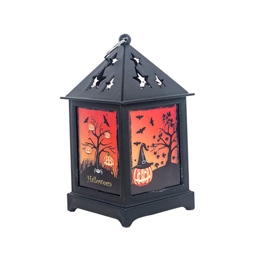DOITOOL 1pc Led Tabletop Lantern Halloween Night Light Led Night Light Bulbs Halloween Led Night Light Halloween Lights Halloween Decorative Lantern Halloween Lantern Desk Lamp Vintage
